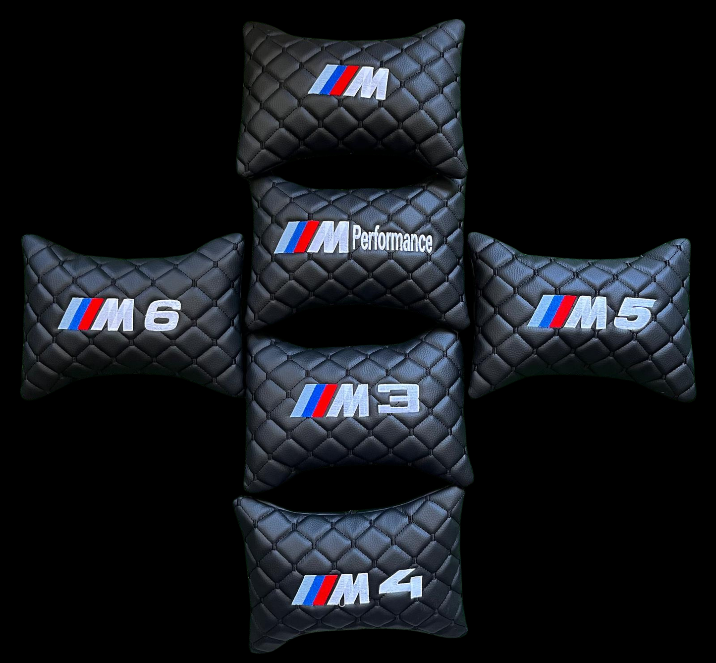 For BMW M Series Leather Neck Pillow (2PCS)