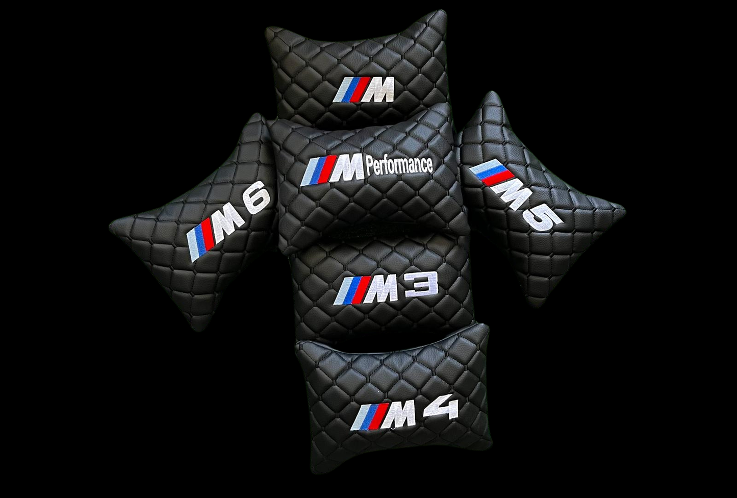 For BMW M Series Leather Neck Pillow (2PCS)