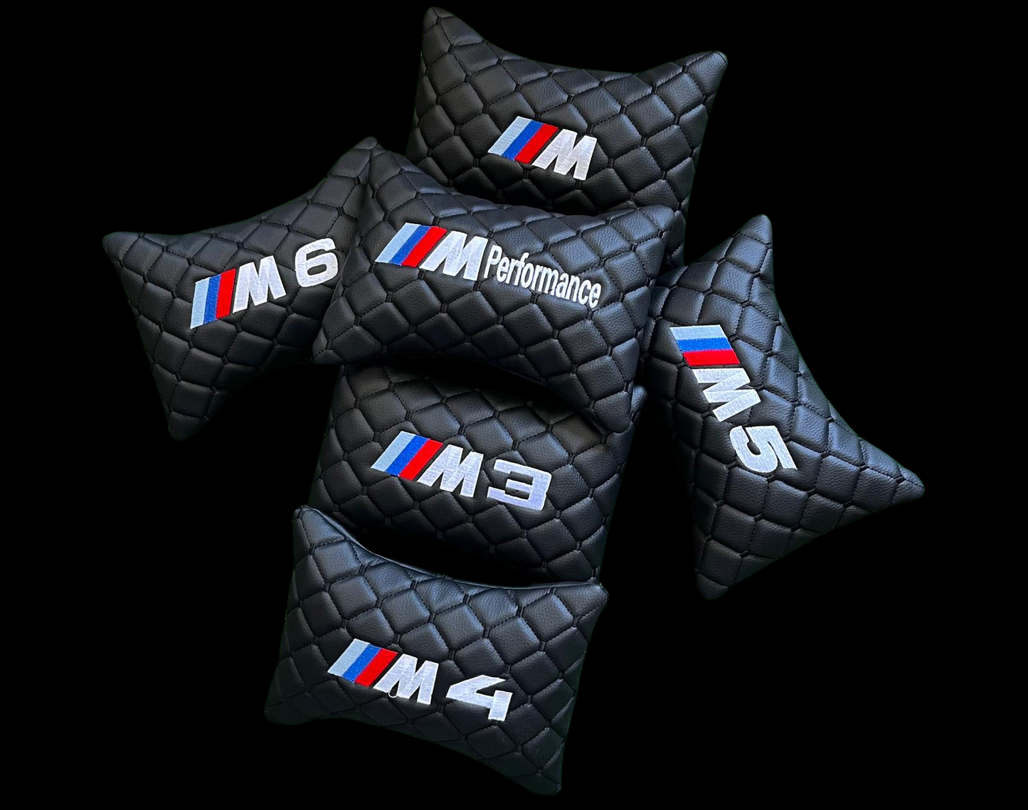 For BMW M Series Leather Neck Pillow (2PCS)