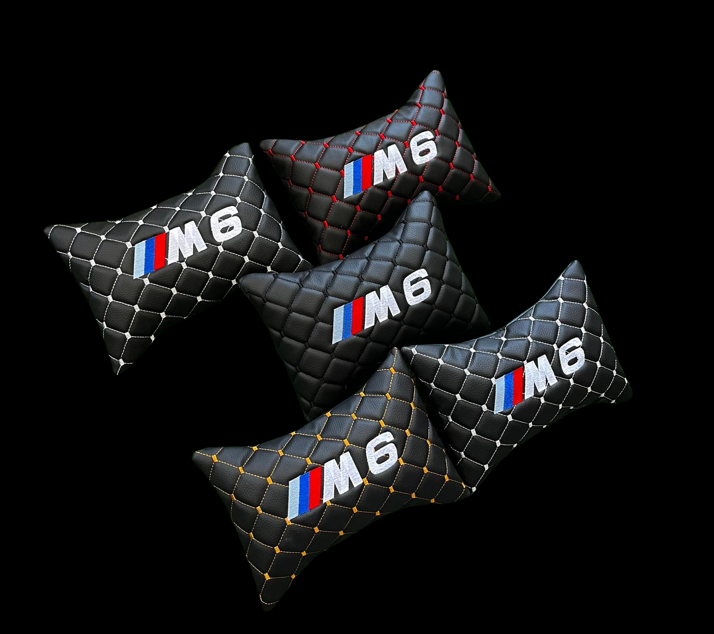 For BMW M6 Leather Neck Pillow (2PCS)
