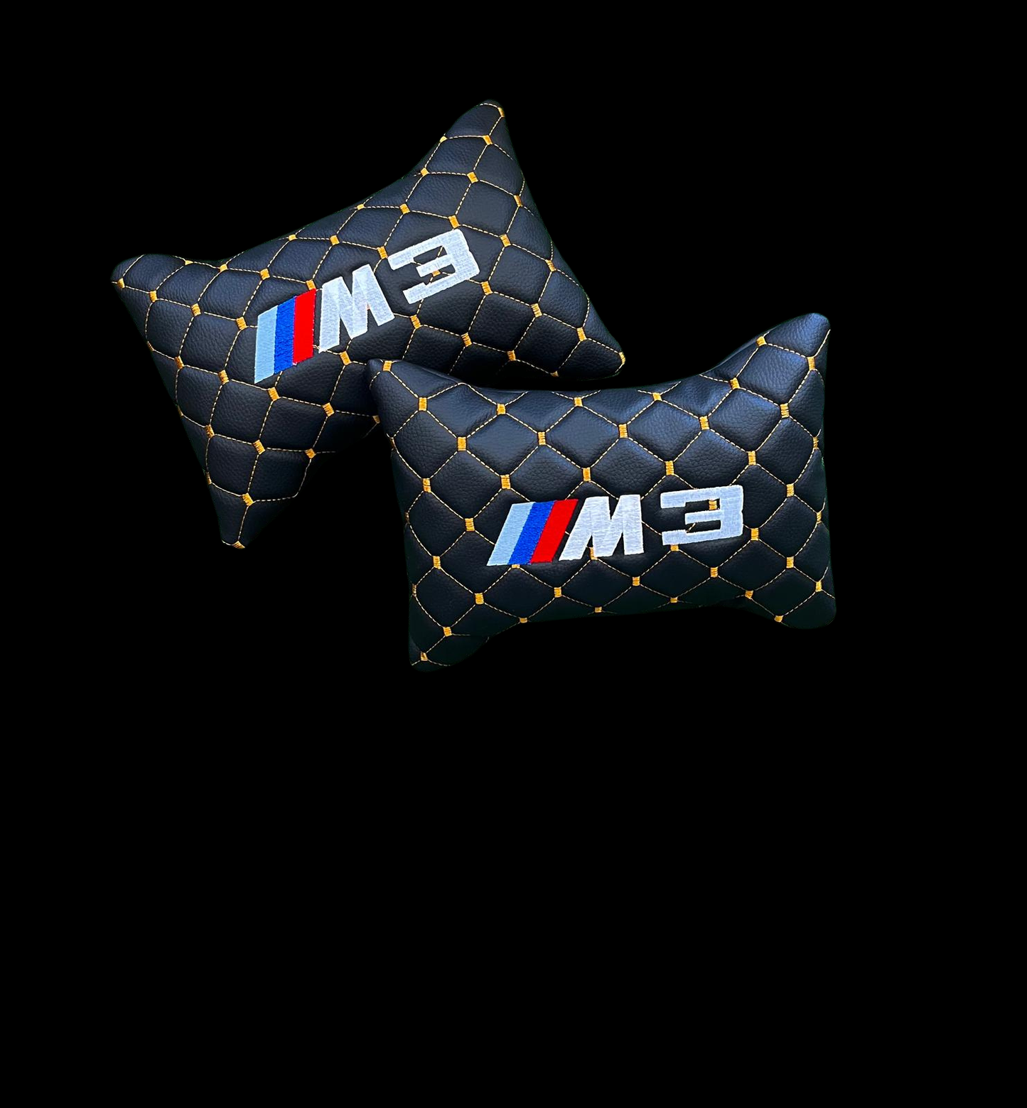 For BMW M3 Leather Neck Pillow (2PCS)