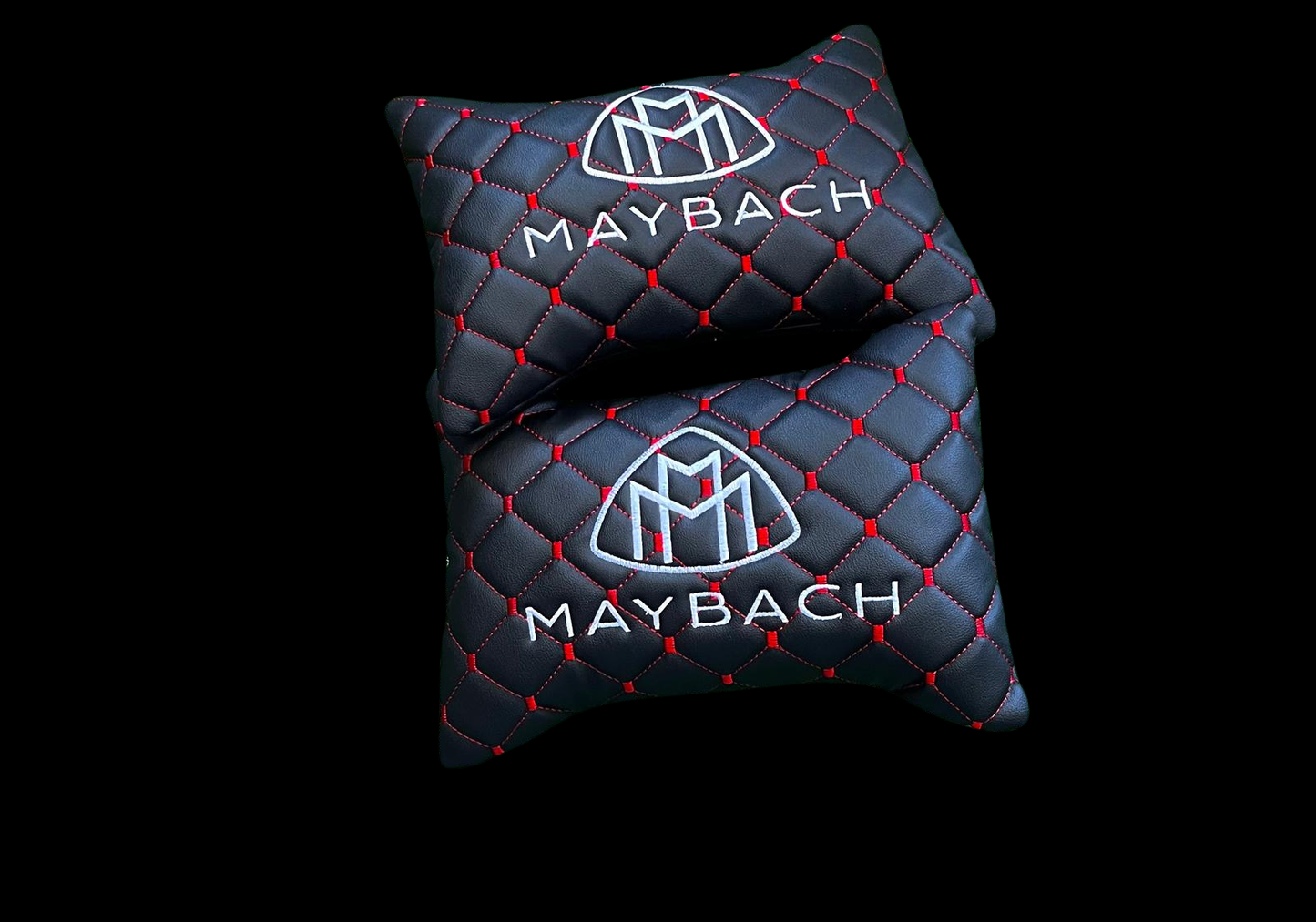 For Maybach Leather Neck Pillow (2PCS)