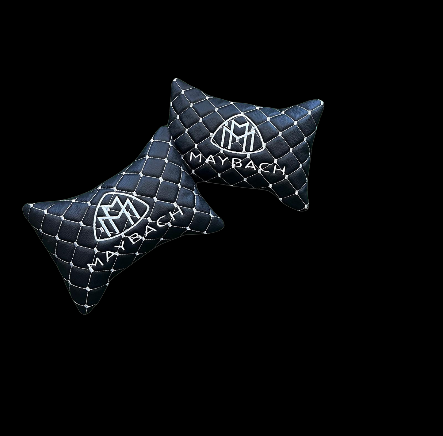 For Maybach Leather Neck Pillow (2PCS)