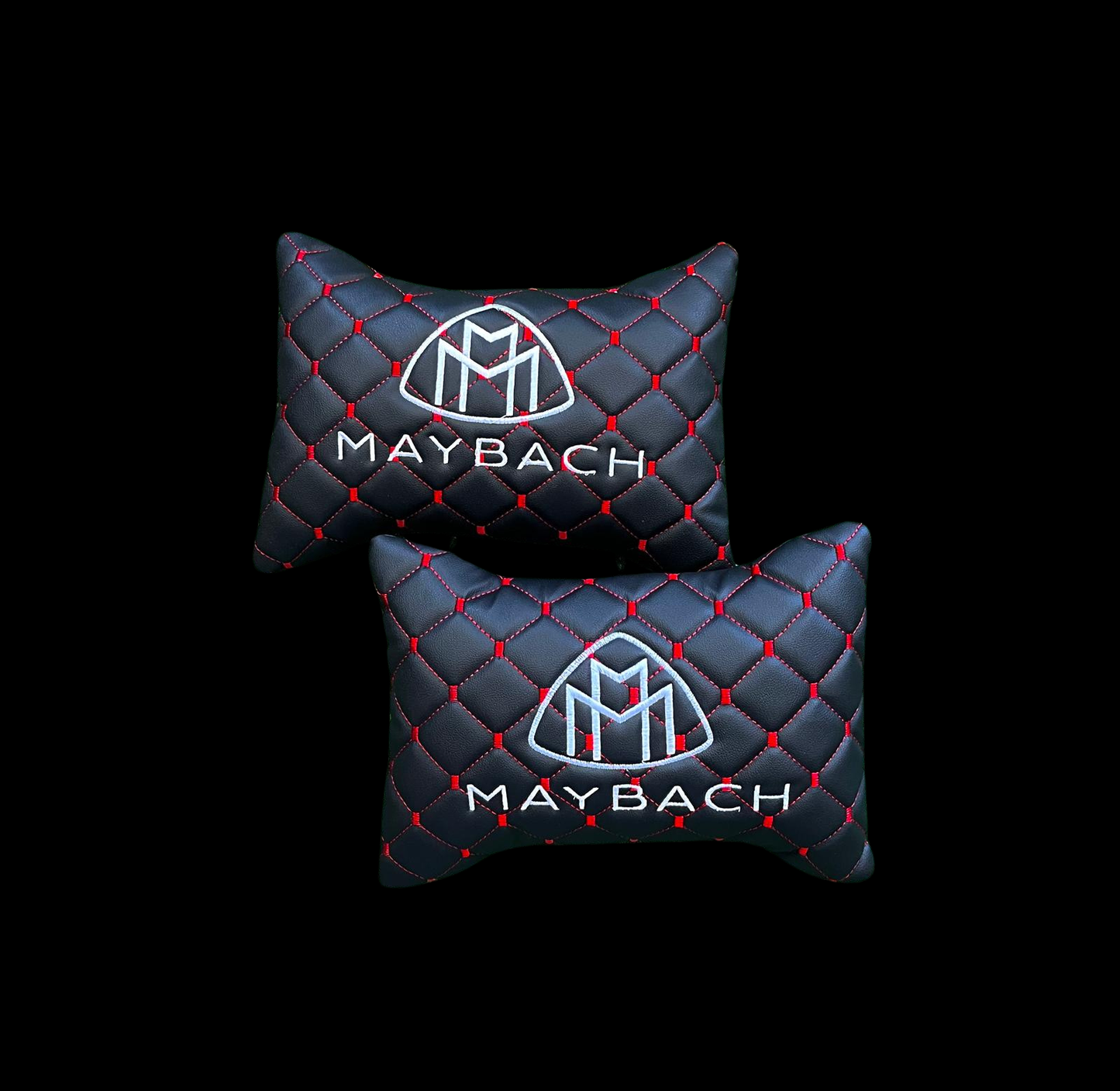 For Maybach Leather Neck Pillow (2PCS)
