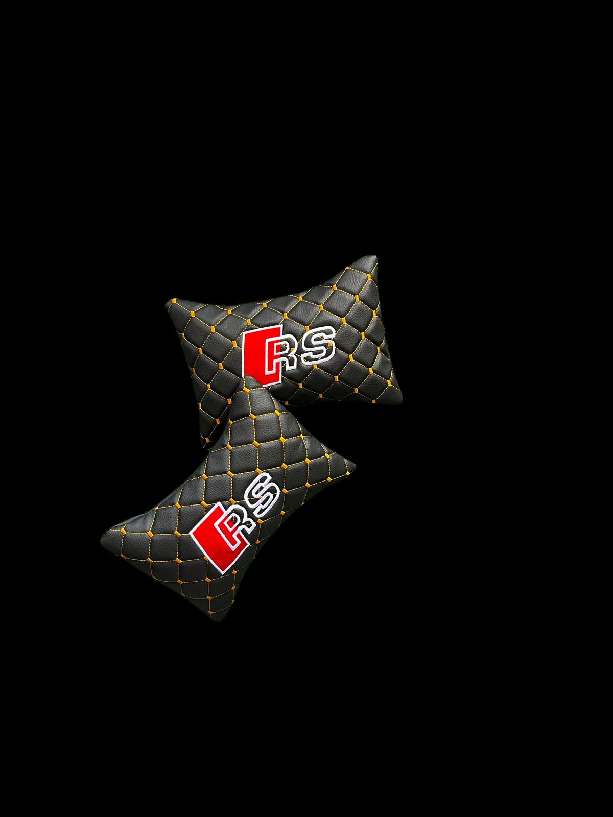 For AUDI RS3 Leather Neck Pillow (2PCS)