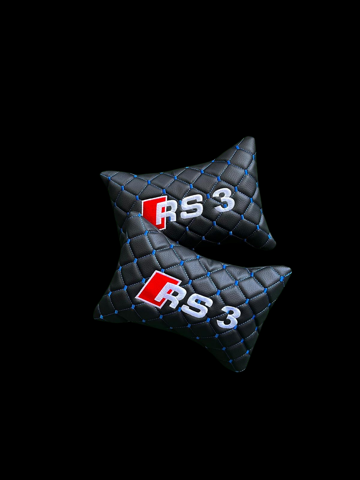 For AUDI RS3 Leather Neck Pillow (2PCS)