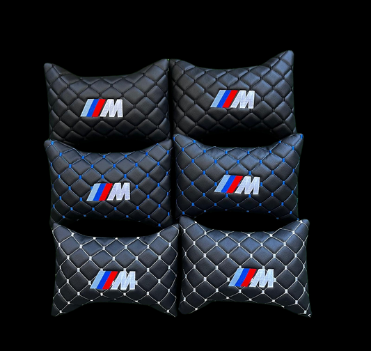 For BMW M Leather Neck Pillow (2PCS)