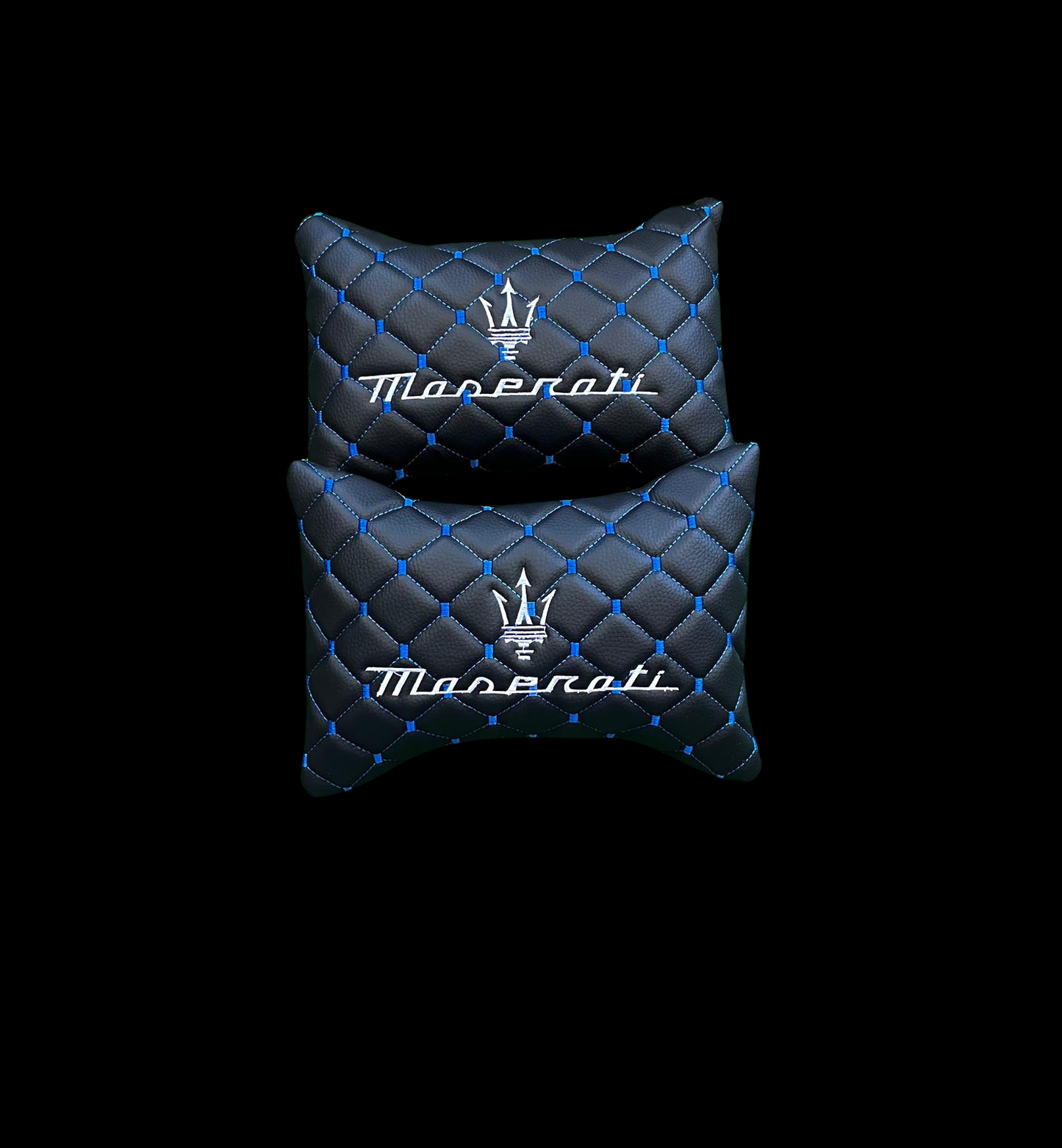 For Maserati Leather Neck Pillow (2PCS)
