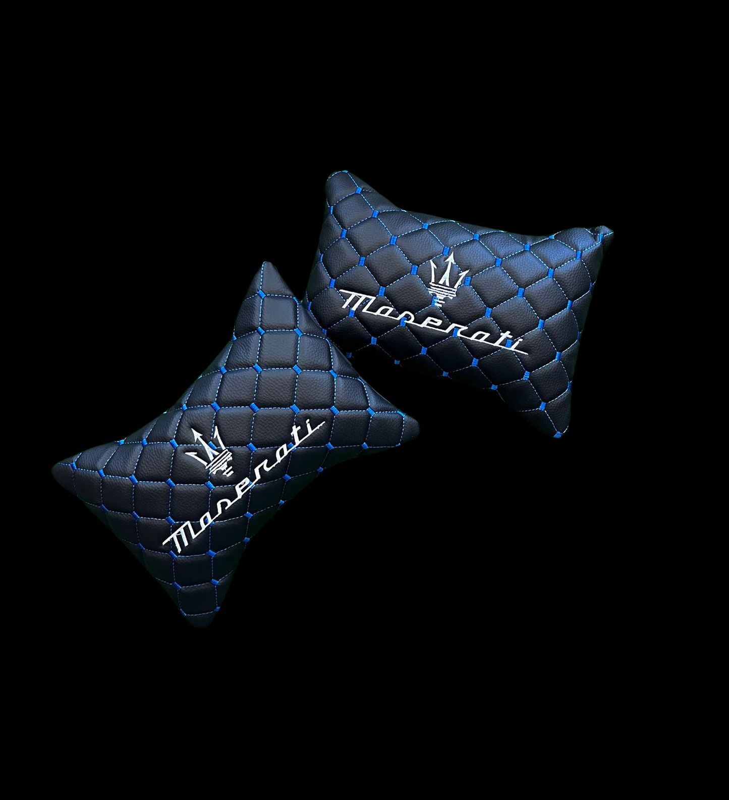 For Maserati Leather Neck Pillow (2PCS)