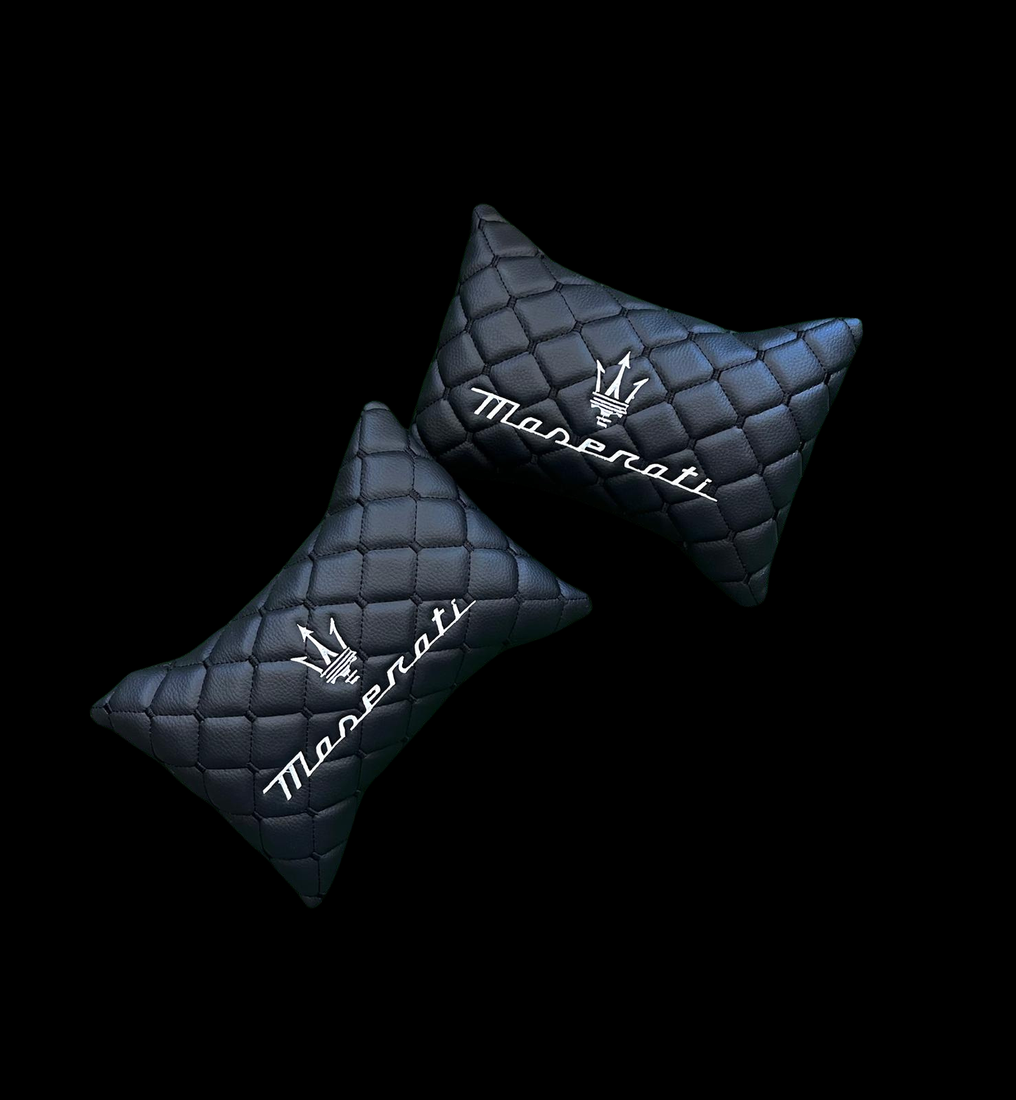 For Maserati Leather Neck Pillow (2PCS)