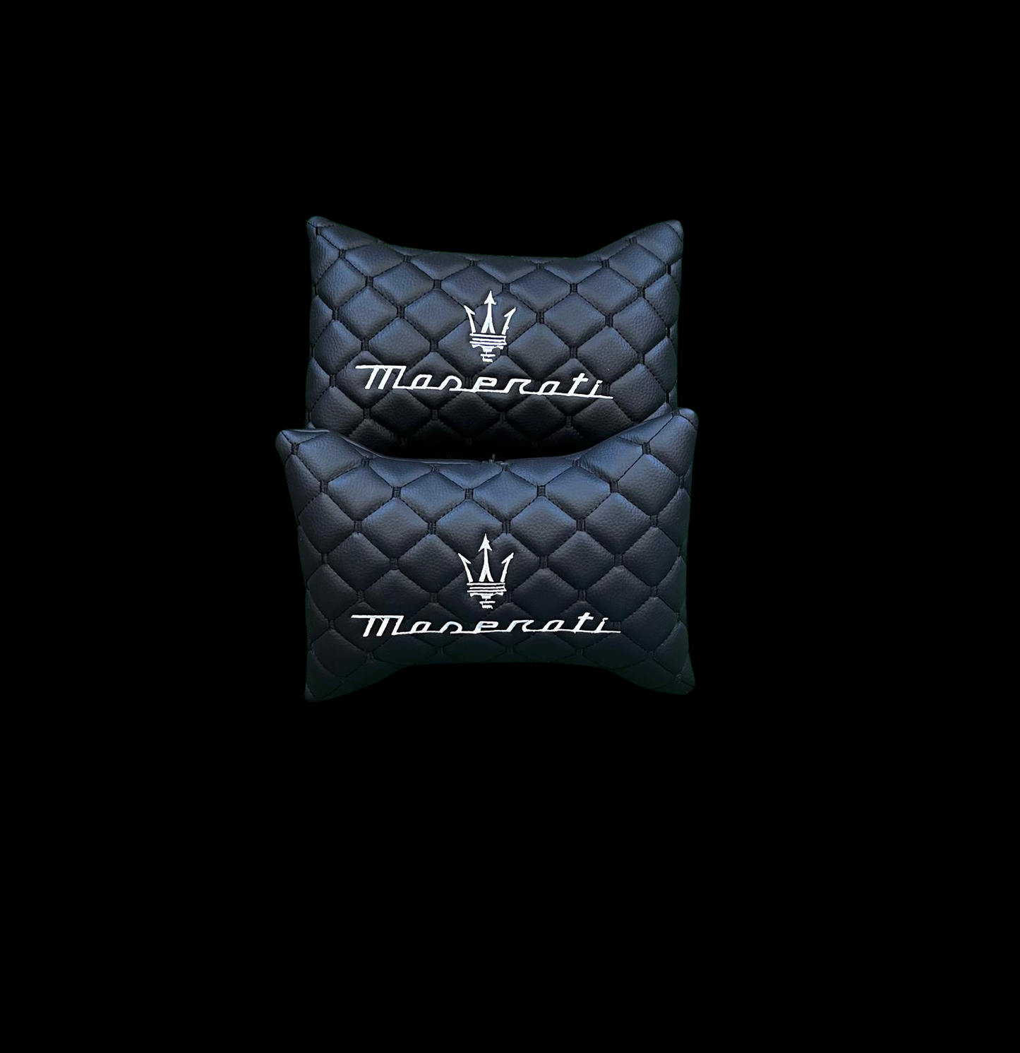 For Maserati Leather Neck Pillow (2PCS)