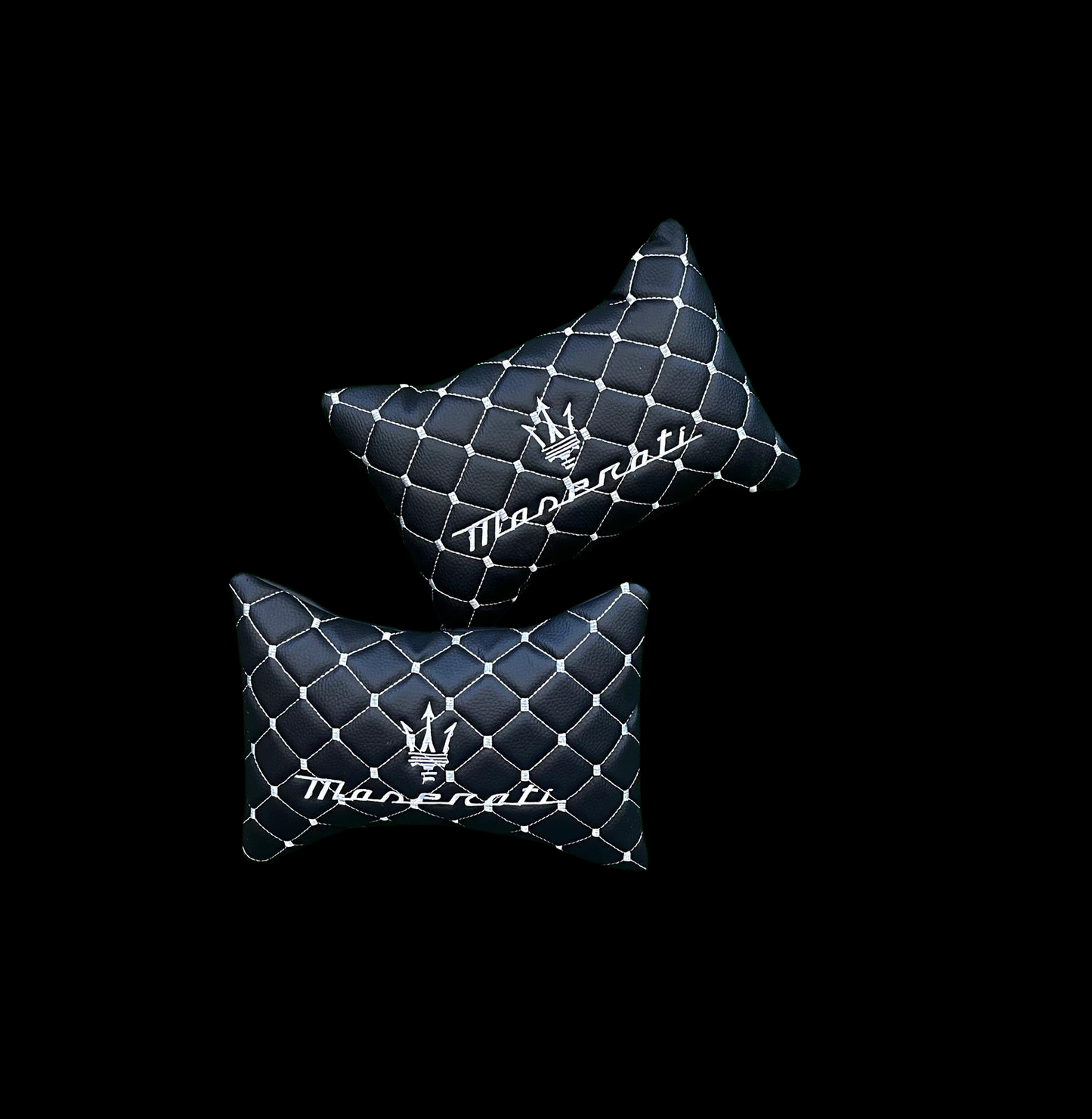 For Maserati Leather Neck Pillow (2PCS)