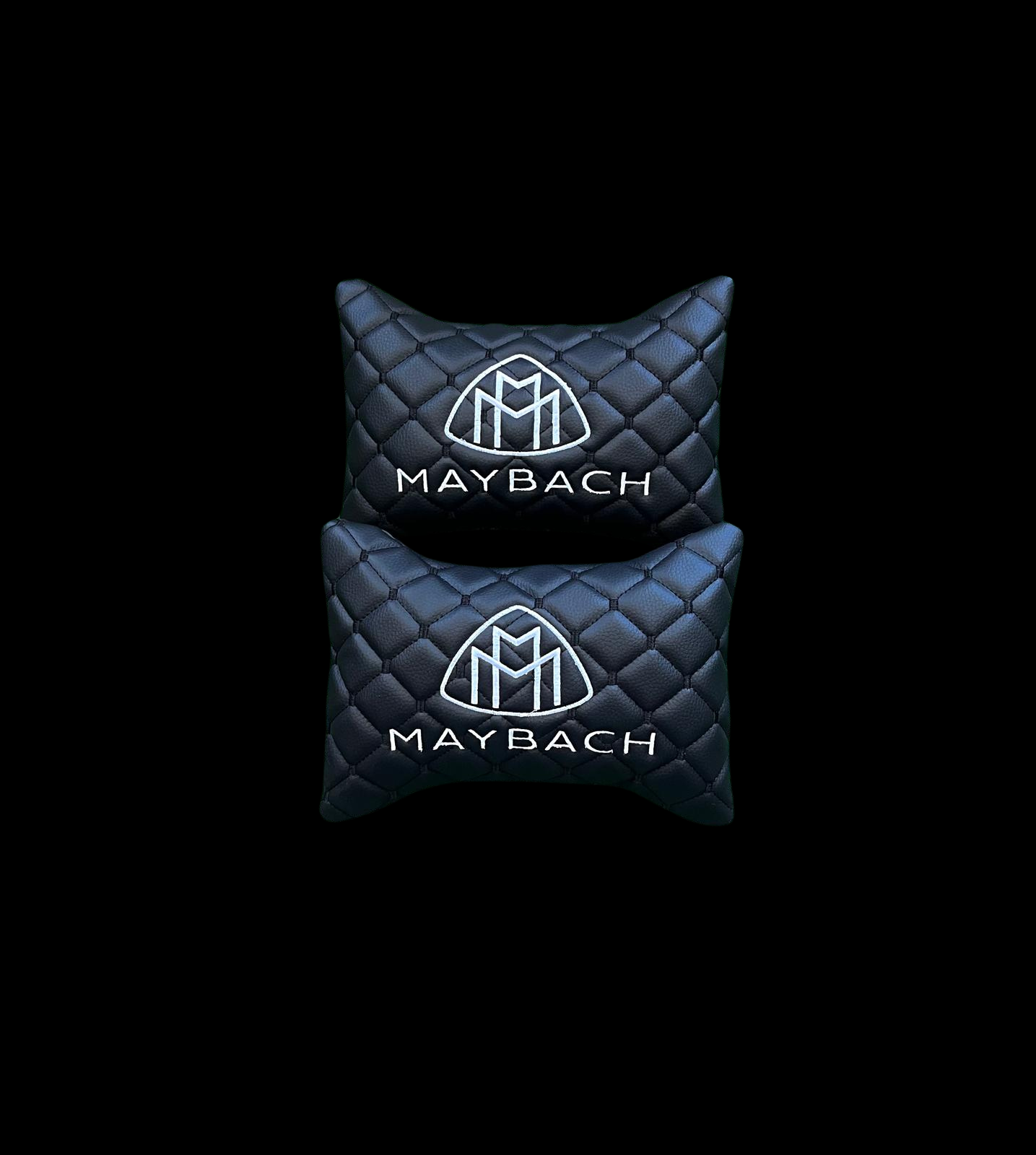 For Maybach Leather Neck Pillow (2PCS)