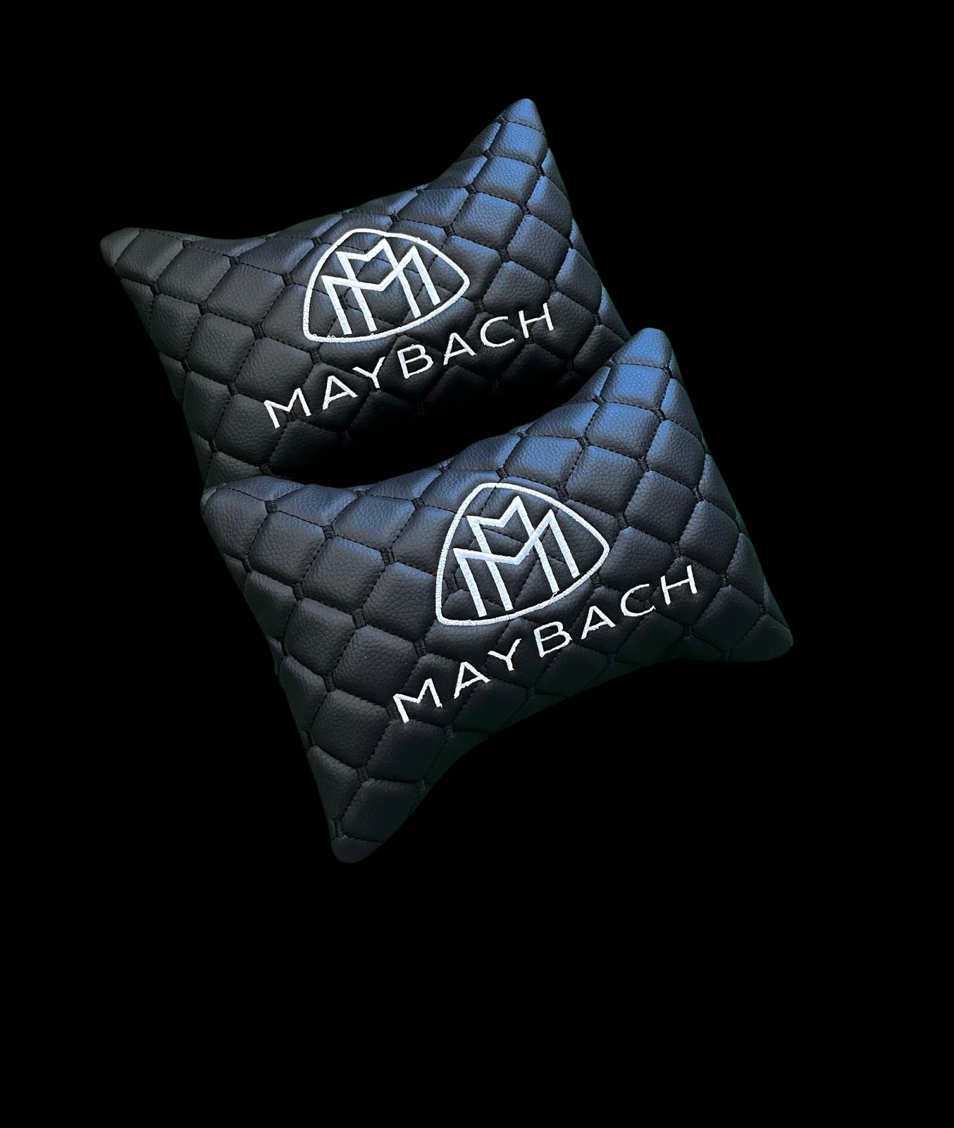 For Maybach Leather Neck Pillow (2PCS)