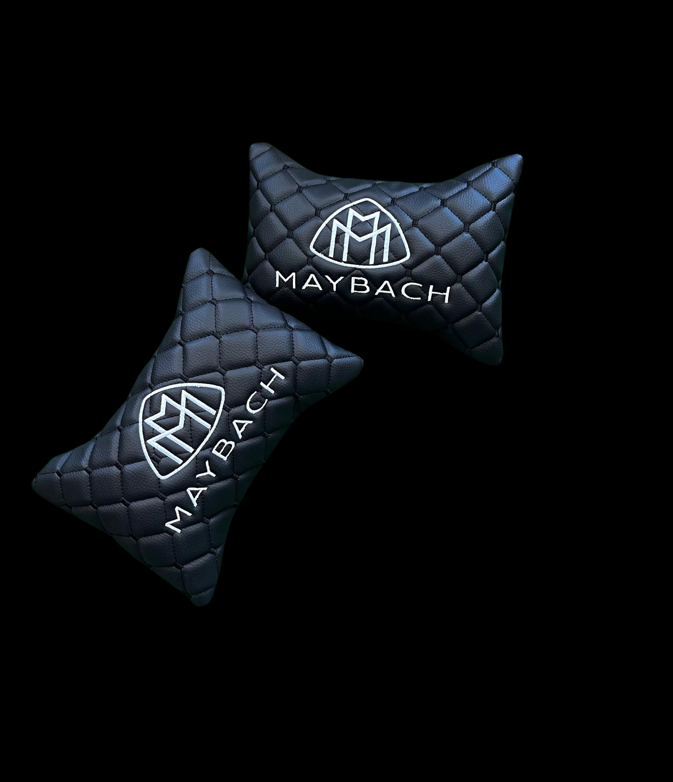 For Maybach Leather Neck Pillow (2PCS)