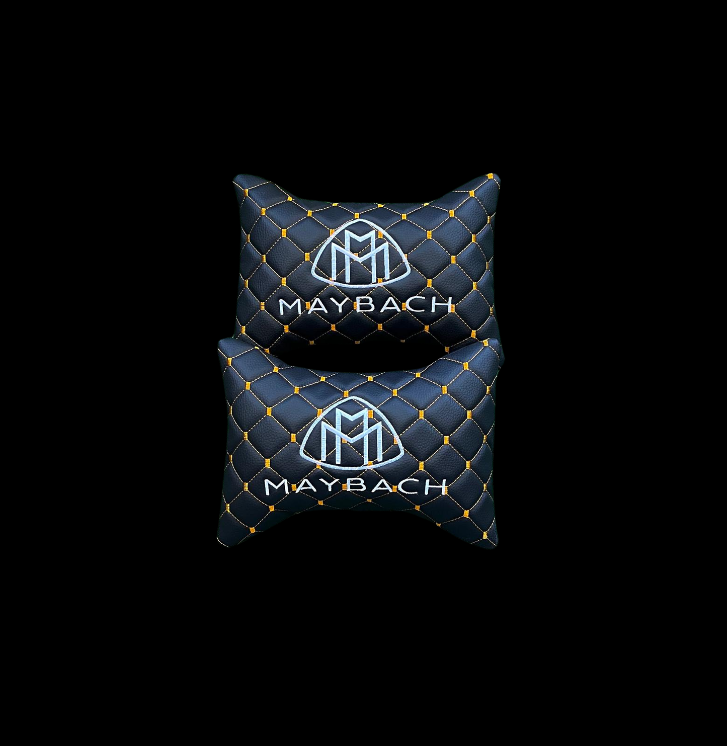 For Maybach Leather Neck Pillow (2PCS)