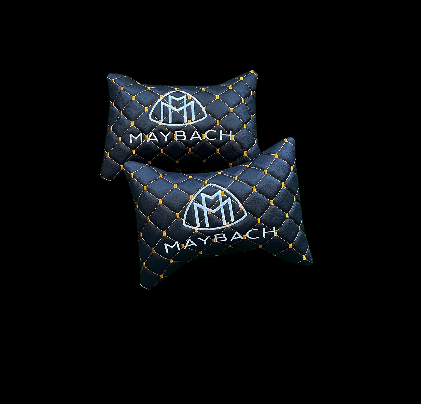 For Maybach Leather Neck Pillow (2PCS)