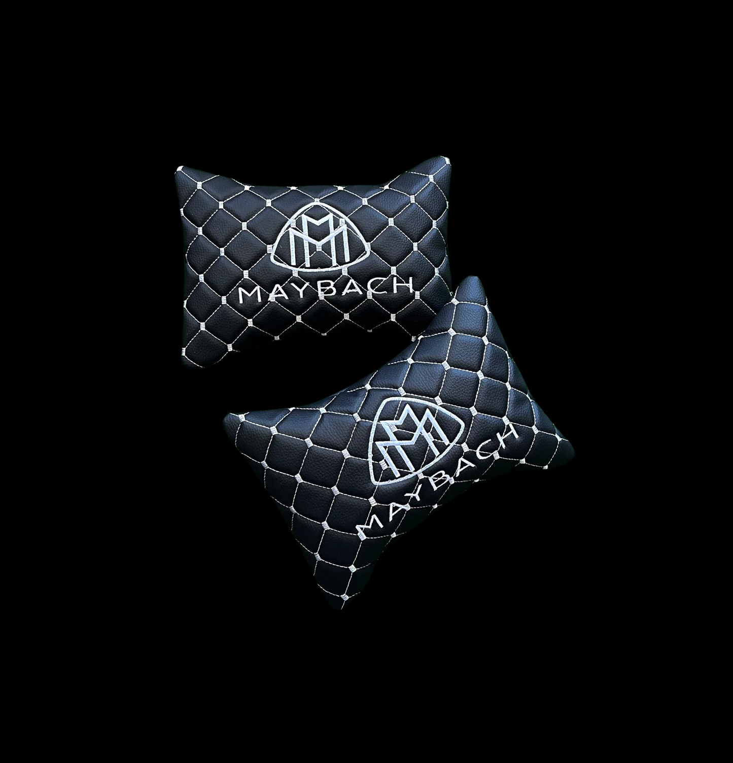 For Maybach Leather Neck Pillow (2PCS)